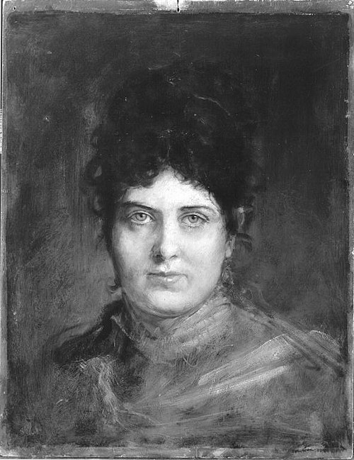 Franziska Freifrau von Worms, 1875, Franz von Lenbach