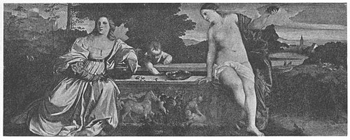 Sacred and Profane Love, 1864, Franz von Lenbach
