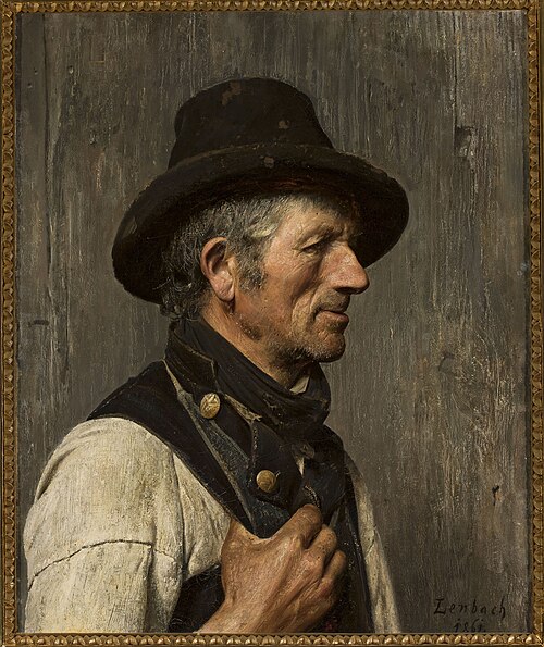 Portrait d'un paysan., 1861, Franz von Lenbach