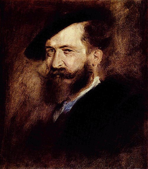 Portrait of Wilhelm Busch, 1877, Franz von Lenbach