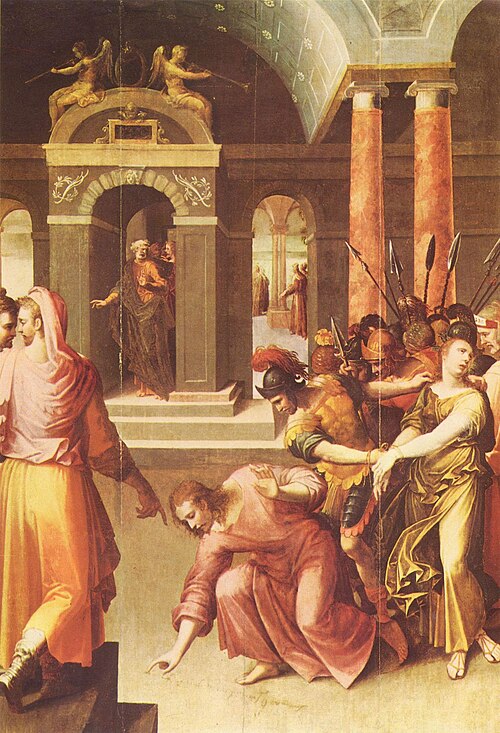 Le Christ et la Femme adultère, , Antoine Caron