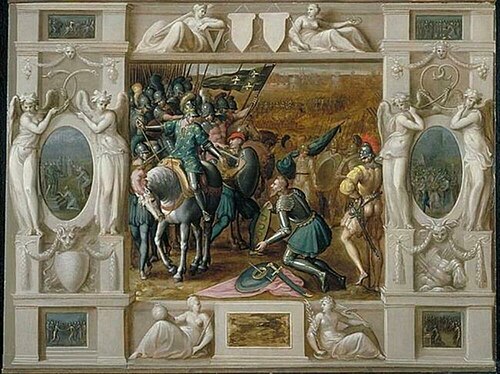 La soumission de Milan à François Ier, 1570, Antoine Caron
