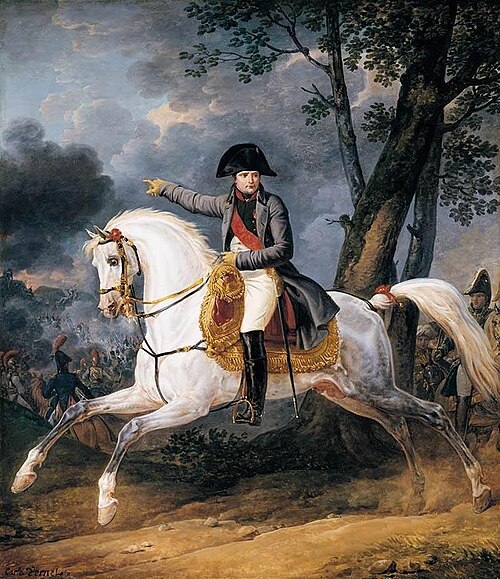 Reiterporträt des Kaiser Napoleon I, 1807, Carle Vernet