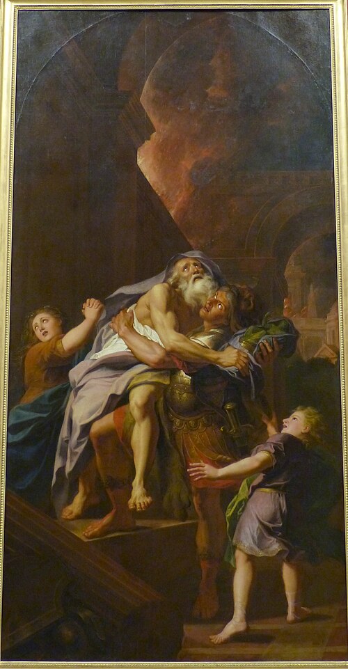 Énée portant son père Anchise, 1716, Antoine Coypel