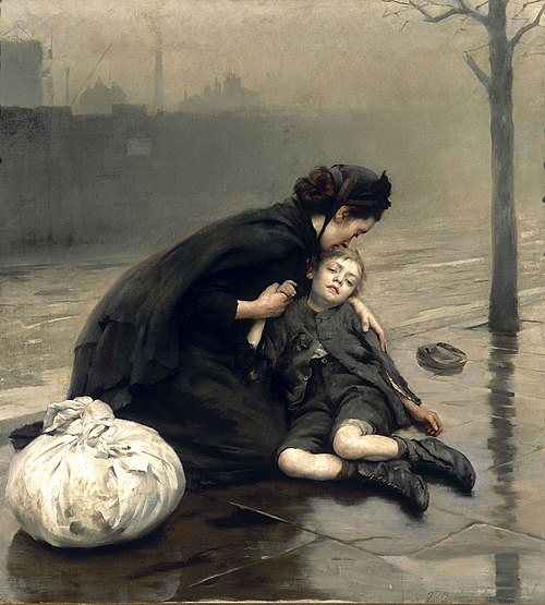 Homeless, 1890, Thomas Benjamin Kennington