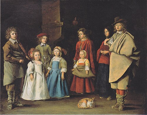 Preparing for Dancing School, 1643, Antoine Le Nain