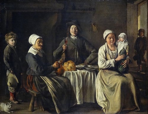 Peasant family, 1642, Antoine Le Nain
