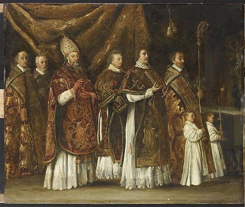 Un évêque montant à l'autel, 1650, Antoine Le Nain