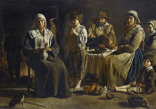 Peasant Family in an Interior, 1642, Antoine Le Nain