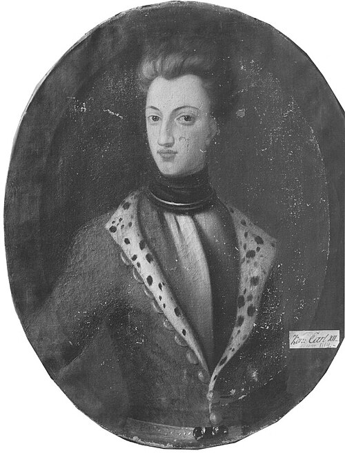 Portrait of Karl XII, 1682-1718, , David von Krafft