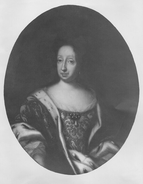 Hedvig Eleonora, 1636-1715, drottning av Sverige prinsessa av Holstein-Gottorp, 1704, David von Krafft