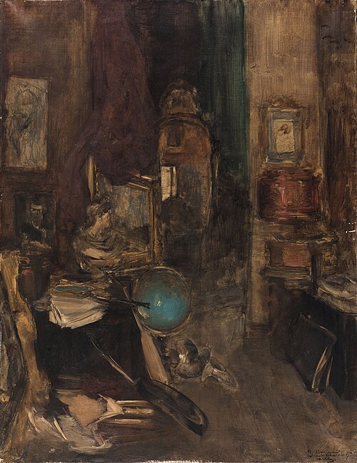 Coin d'atelier, boulevard de Clichy, 1872, Antoine Vollon