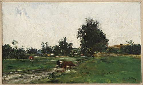 La route de Bourg-la-Reine à Fontenay-aux-Roses, 1874, Antoine Vollon