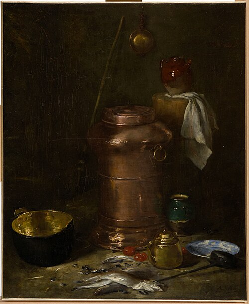 Intérieur de cellier, 1885, Antoine Vollon