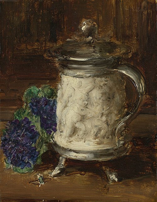 Still life with beer jug, 1890, Antoine Vollon