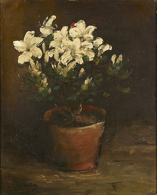 Still Life of white Azaleas, , Antoine Vollon