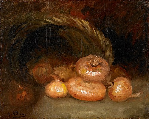 Still Life with Onions, 1877, Antoine Vollon