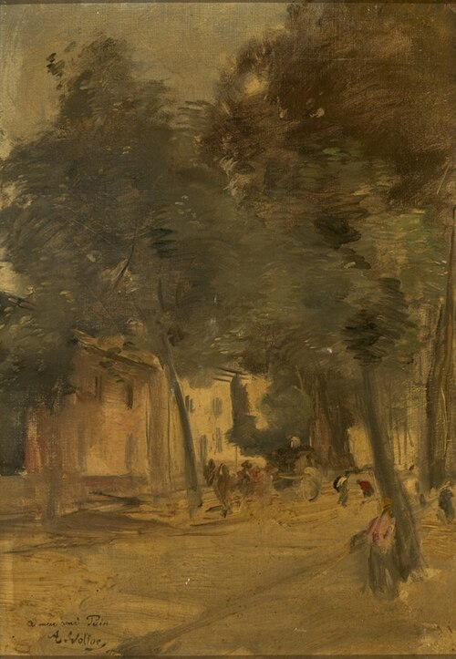 Street in a Village, 1885, Antoine Vollon