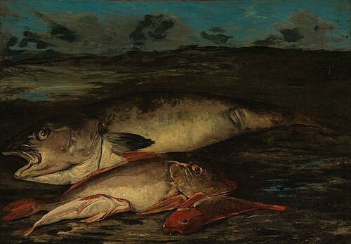 Fish on the Beach (Codfish and Gurnard), 1885, Antoine Vollon