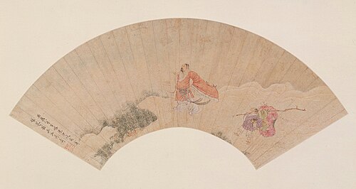 陈洪绶人物图扇页, , Chen Hongshou