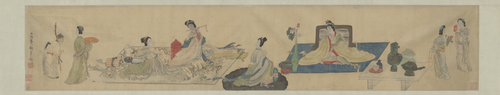 陈洪绶仕女图卷, , Chen Hongshou