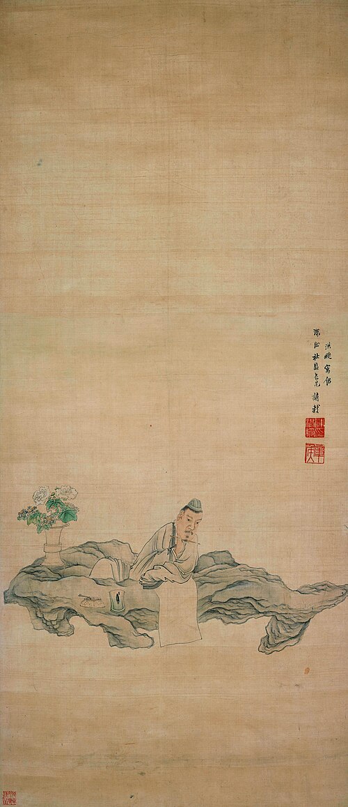 明 陈洪绶 高士图轴, , Chen Hongshou