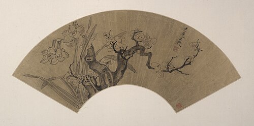 Plum Blossoms and Narcissu, , Chen Hongshou