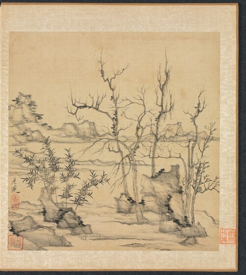 Paintings after Ancient Masters: Landscape in the Style of Ni Zan, 1625, Chen Hongshou