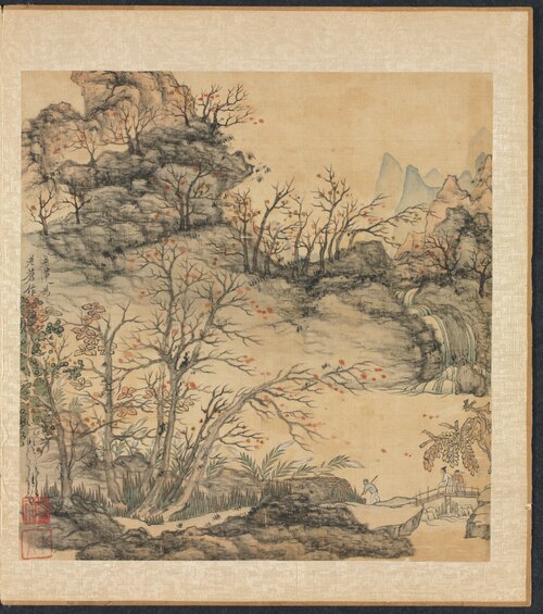 Paintings after Ancient Masters: Autumn Landscape, 1625, Chen Hongshou