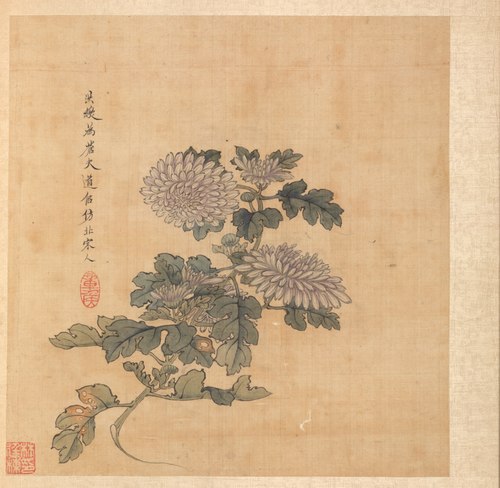 Paintings after Ancient Masters: Chrysanthemum, 1625, Chen Hongshou