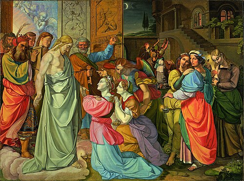 The Parable of Wise and Foolish Virgins (unfinished), 1813, Peter von Cornelius