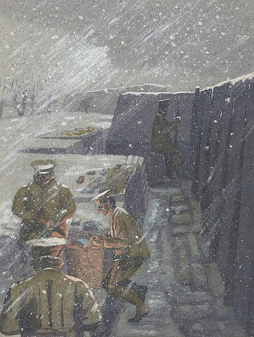 Cold Cheer in Fort #3, 1915, Arthur Nantel