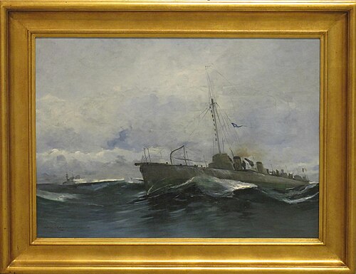 French torpedo boat, 1923, Arvid Claes William Johansson