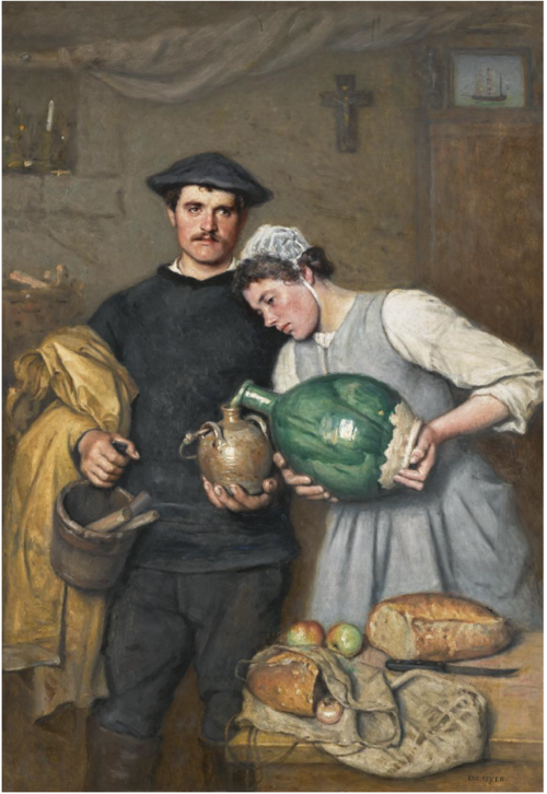 Départ pour la pêche, , Eugène Feyen