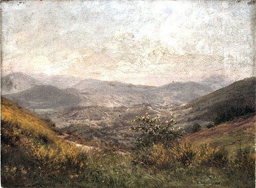 Paysage de montagne, 1898, Anton Dieffenbach