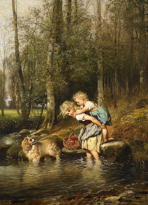 Resting in the wood, 1914, Anton Dieffenbach