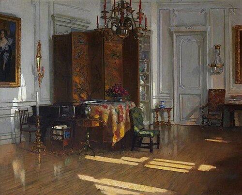 Drawing Room, Hyndford, North Berwick, 1910, Patrick William Adam