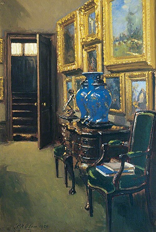 Interior, Rutland Lodge, Potternewton, Leeds, 1920, Patrick William Adam