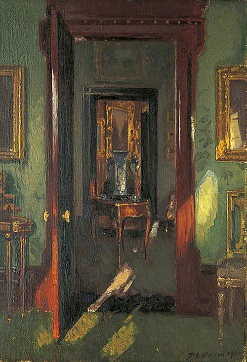 Interior, Rutland Lodge, Potternewton, Leeds: Vista through Open Doors, 1920, Patrick William Adam