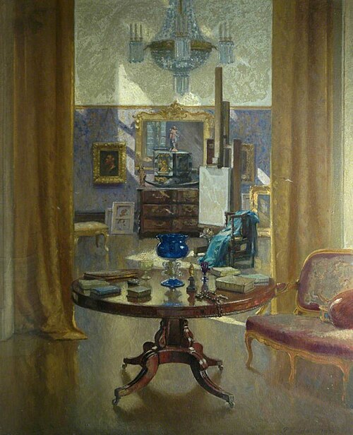 The Artist's Studio, 1921, Patrick William Adam