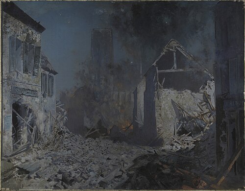 Night in Belgium, 1910, Patrick William Adam