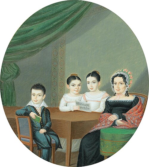 A family idyl, 1819, Anton Einsle