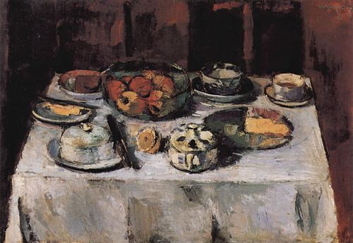 Covered Table, 1916, Anton Faistauer