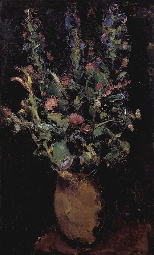 Blumenstilleben mit Rittersporn, 1913, Anton Faistauer