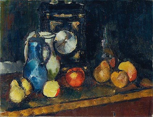 Stillleben mit Uhr, 1914, Anton Faistauer