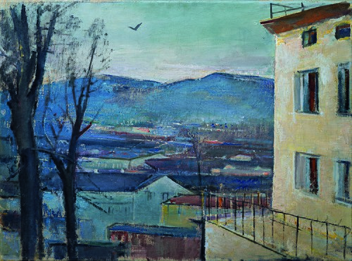 Salzburger Abendlandschaft, 1924, Anton Faistauer