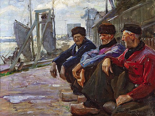 Dockworkers at the North Sea Wharf, 1909, Ivar Kamke