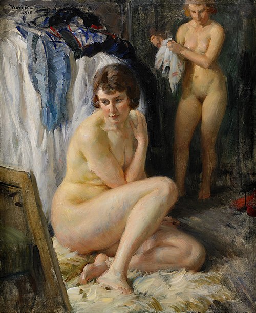 Nude models, 1918, Ivar Kamke