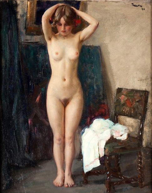Nude model, 1916, Ivar Kamke