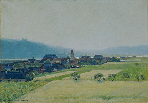 Morgen an der Donau, 1908, Anton Hans Karlinsky